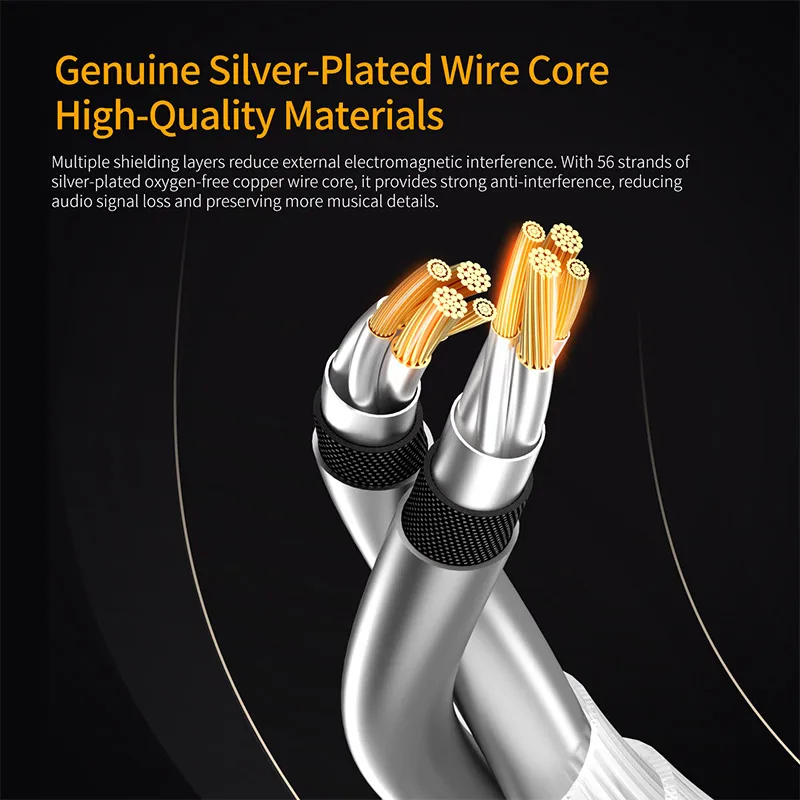 KZ Earphones Cable OFC Silver  - Wired Earphone Mic review and price