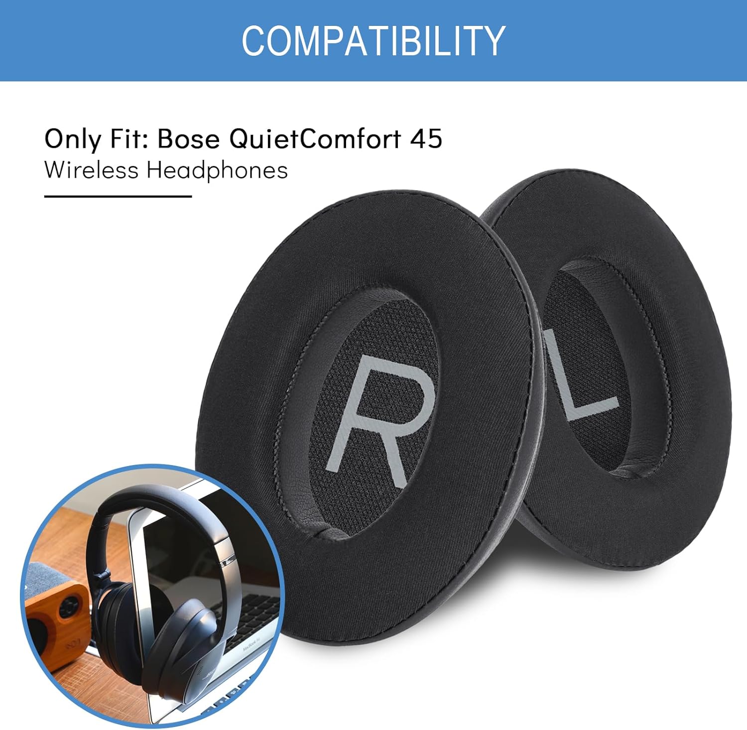 Cooling Gel Replacement Earpad - Bose Headphone Qc45 review and price