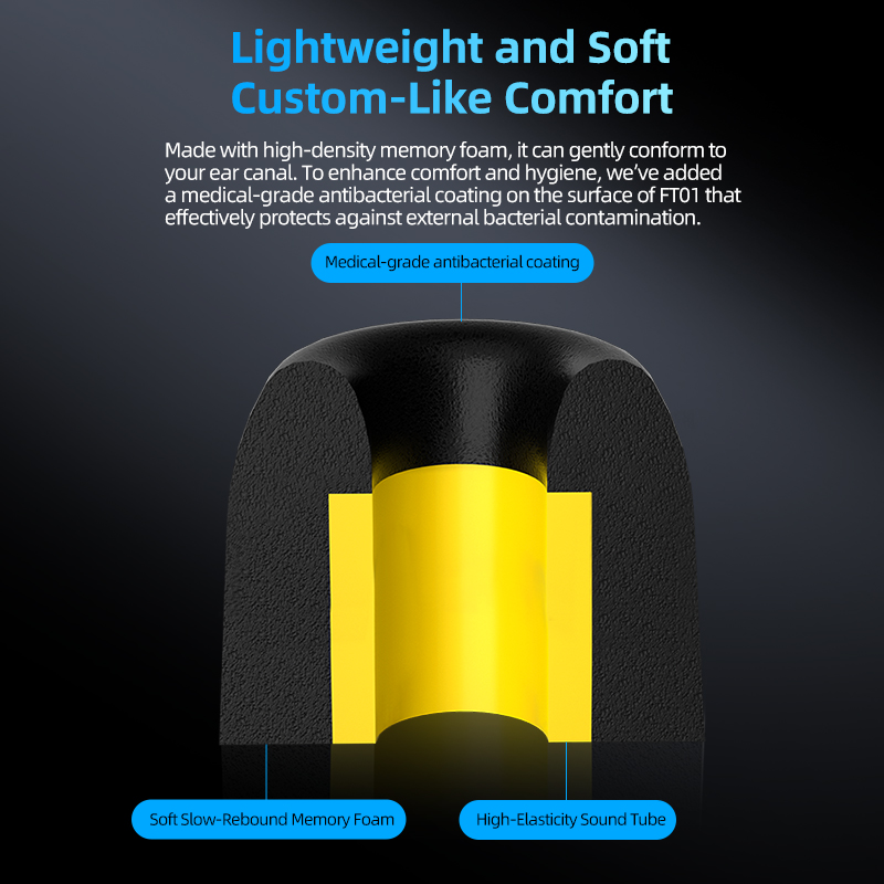KZ-FT01 Memory Foam Eartips No - Earphone Foam Tip review and price