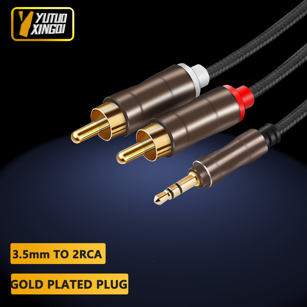 3.5 mm To 2RCA Double Lotus Au - Cable Extension 3.5 review and price